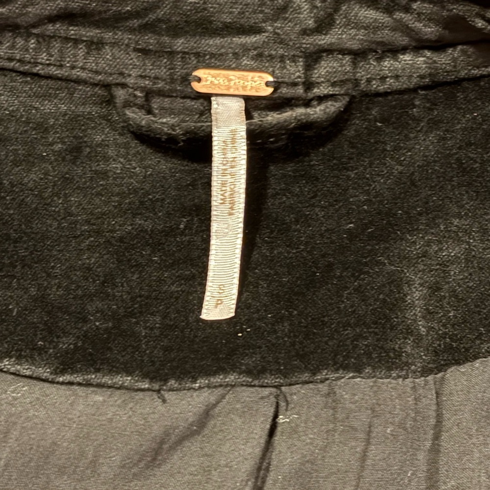 Free People velvety moto black jacket - Picture 4 of 5